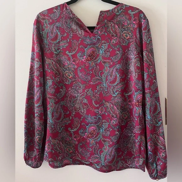 Talbots Ruffle-Yoke Blouse - Picture 2 of 3